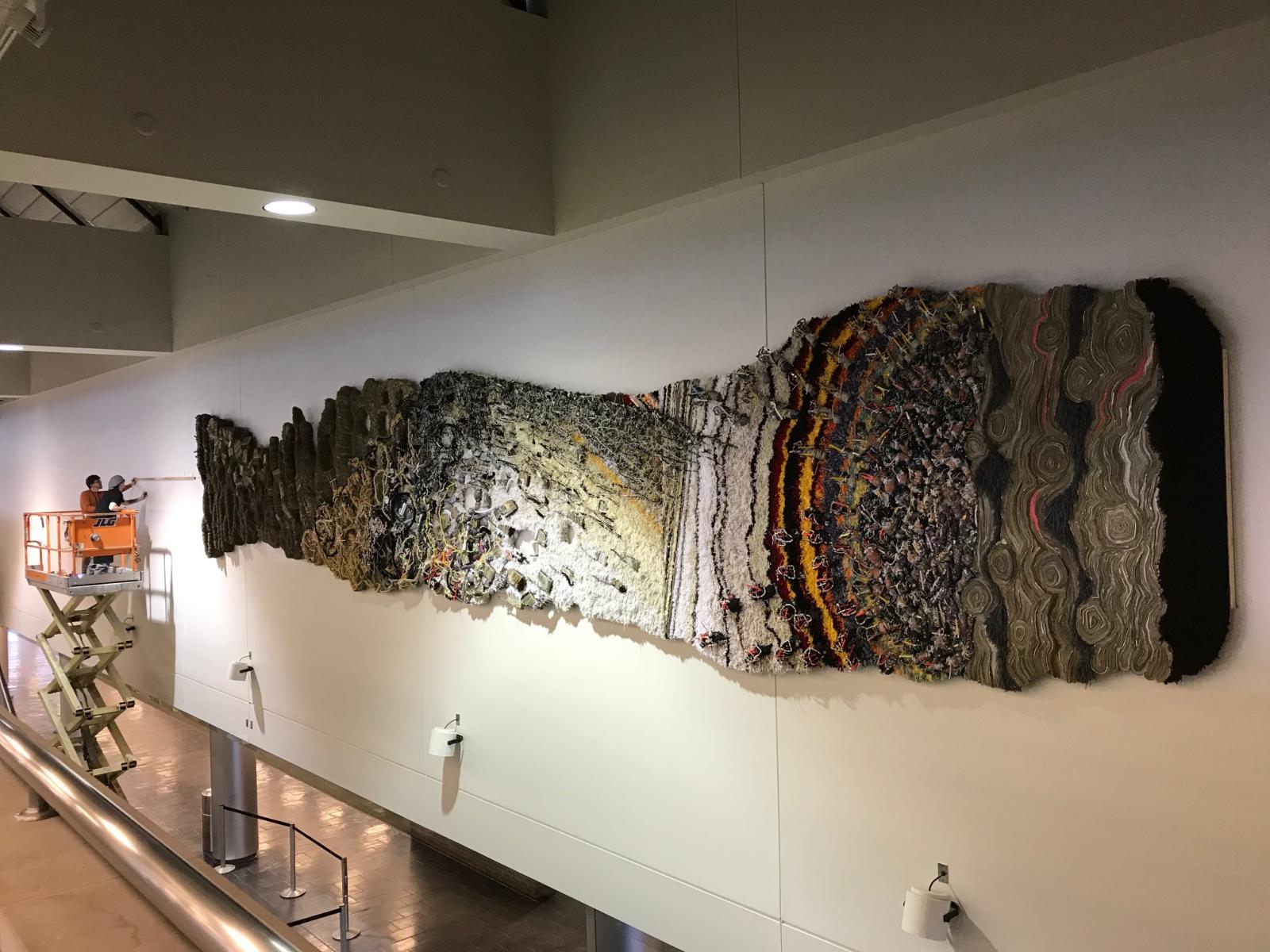 Installation of "Biography" at Albany International Airport